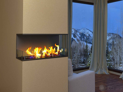 Биокамин Zefire торцевой Standart 500 со стемалитом