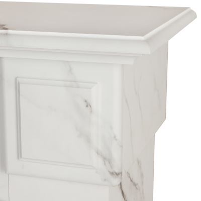 Портал для электрокамина Carolina 25,5 WT Мрамор белый