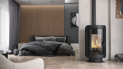  Печь-камин Defro HOME OVAL, 9 кВт 