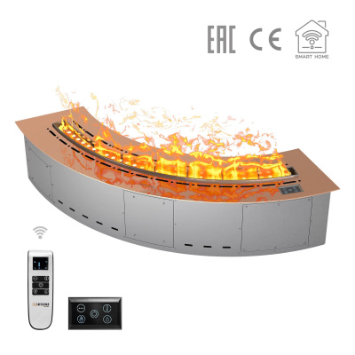 Паровой камин Airtone Vepo Radial 800 мм (розовое золото зеркало)