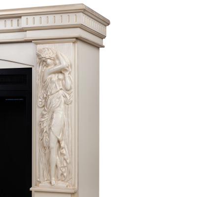 Портал для электрокамина Diva 33 WT Белый дуб с золотой патиной