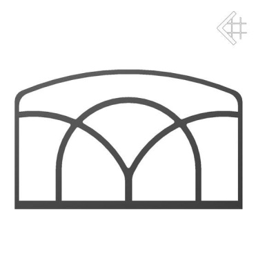 Декор дверцы M-образный для печей Kratki Koza K7