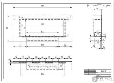 Биокамин Zefire Orion 900 (белый со стеком и стемалитом)