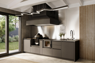 Кухня Astov BBQ № 11 (ширина 3330 мм)(готовое решение)