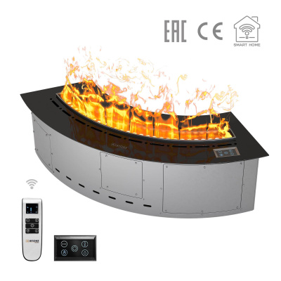 Паровой камин Airtone Vepo Radial 600 мм (графит зеркало)