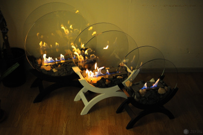 Биокамин Zefire Iris большой (темный)