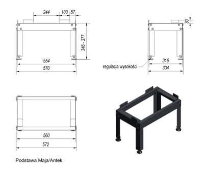 Ножки для топок Kratki Antek, Maja 