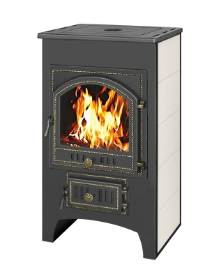  Печь-камин Везувий ПК-01(205) (в бежевой плитке)