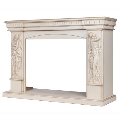 Портал для электрокамина Diva 33 WT Белый дуб с золотой патиной