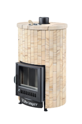  Банная печь Фёрингер Ламель Уют 25 ("Окаменевшее дерево" наборный)