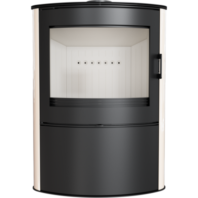  Печь-камин Kratki Koza AB S 2 (кремовый кафель)