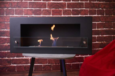 Биокамин Zefire Orion 900 (черный со стеклом)