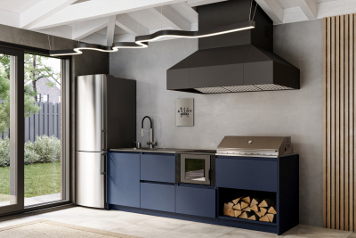 Кухня Astov BBQ № 12 (ширина 2640 мм)(готовое решение)