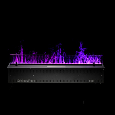 Встраиваемый электрический Schönes feuer 3D-камин FireLine 1000 RGB (черная панель)