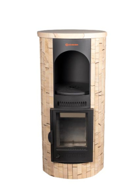  Печь Фёрингер отопительно-варочная "Лада" Окаменевшее дерево