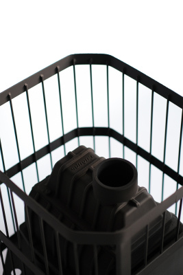  Чугунная банная печь НМК "Сибирь-20". Универсальная чугунная дверца (сетка)