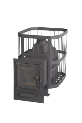  Чугунная банная печь НМК Сибирь-24 в сетке 