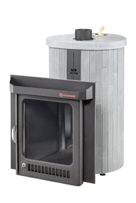  Банная печь Фёрингер Ламель Оптима ("Серый велюр" наборный)