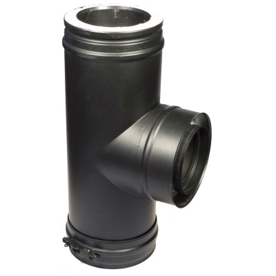 Тройник 90 градусов Schiedel Permeter ULTRA 50 черный, D 130/230 мм Тройник 90 градусов Schiedel Permeter ULTRA 50 черный, D 130/230 мм