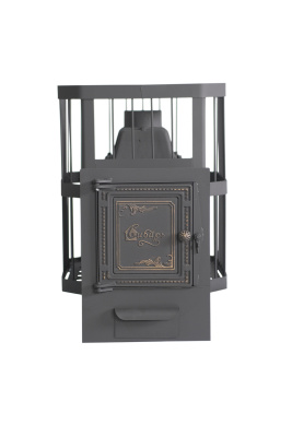  Чугунная банная печь НМК Сибирь-24 в сетке 