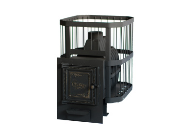  Чугунная банная печь НМК "Сибирь-20". Универсальная чугунная дверца (сетка)