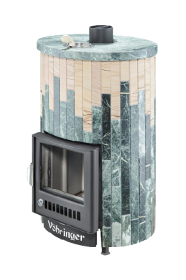  Банная печь Фёрингер Ламель Уют 25 (Змеевик+"Окаменевшее дерево")