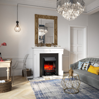 Электроочаг Fobos Lux Black (без пульта)