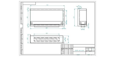 Биокамин Zefire угловой Standart 900 левый Биокамин Zefire угловой Standart 900 левый