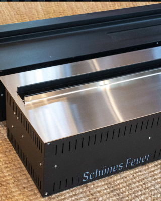 Встраиваемый камин-увлажнитель FireLine 3000 Blue (черная панель)