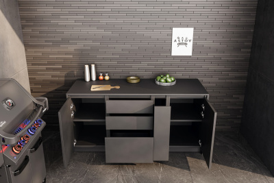Кухня Astov BBQ № 10 (ширина 1840 мм)(готовое решение) Кухня Astov BBQ № 10 (ширина 1840 мм)(готовое решение)