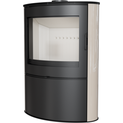  Печь-камин Kratki Koza AB S 2 (кремовый кафель)