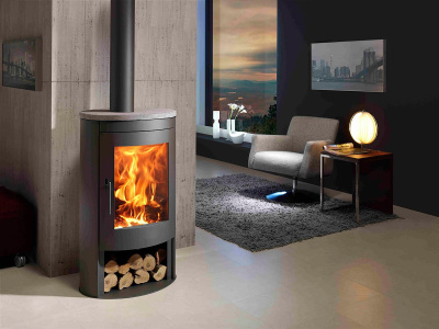  PANADERO Печь-камин OVAL 1 STONE EcoDesign