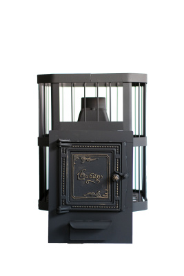  Чугунная банная печь НМК "Сибирь-20". Универсальная чугунная дверца (сетка)