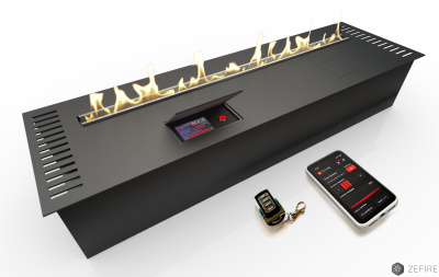 Автоматический биокамин Zefire M 1000 с ДУ Автоматический биокамин Zefire M 1000 с ДУ