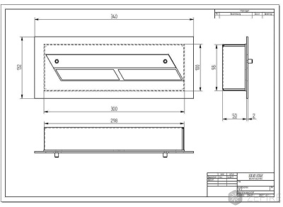Прямоугольный контейнер Zefire 340