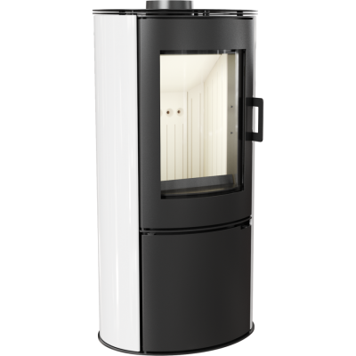  Печь-камин Kratki Koza AB S DR K (белый кафель) 