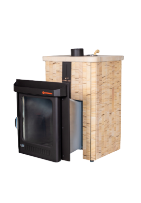  Банная печь Фёрингер Ламель Квадра ("Окаменевшее дерево" наборный)