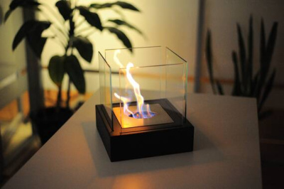 Биокамин Zefire Quant metall черный