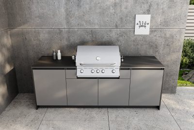 Кухня Astov BBQ № 6 (ширина 2440 мм)(готовое решение) Кухня Astov BBQ № 6 (ширина 2440 мм)(готовое решение)