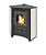  Печь-камин Везувий ПК-01(220) (угловая, в бежевой плитке)