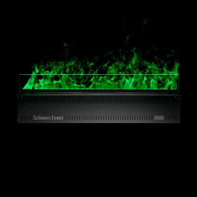 Встраиваемый электрический 3D-камин Schönes feuer Hotline 800 (черная панель)