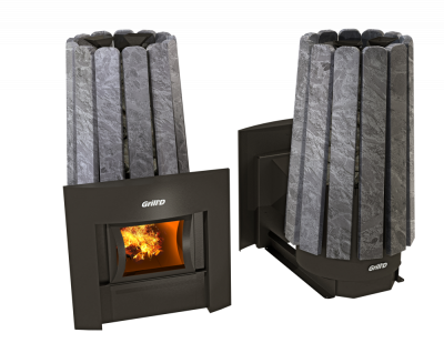 Банная печь Гриль Д Комета Вега 180 window Stone, длинный вынос (черная) Банная печь Гриль Д Комета Вега 180 window Stone, длинный вынос (черная)