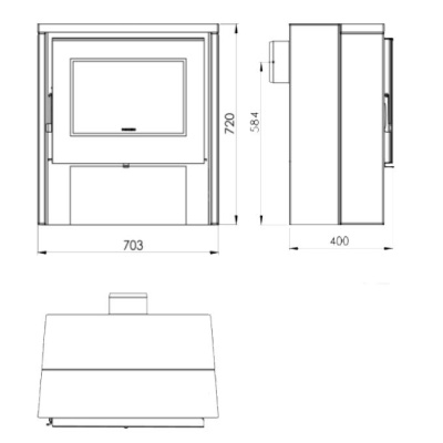  PANADERO Печь-камин NAXOS