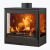 Дровяной камин PANADERO ONIX WALL Ecodesign стальной Дровяной камин PANADERO ONIX WALL Ecodesign стальной