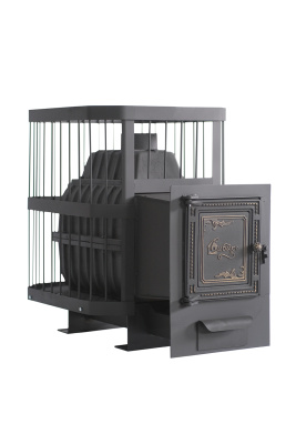  Чугунная банная печь НМК Сибирь-24 в сетке 
