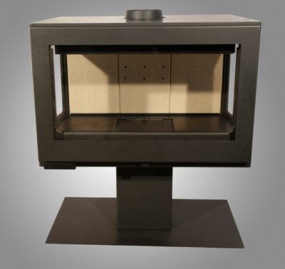 Дровяной камин PANADERO Harmonie Trivision стальной