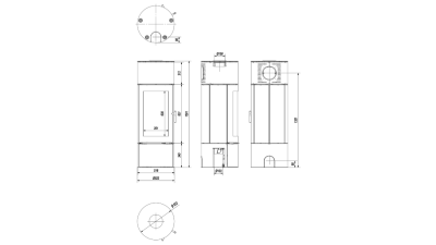  Печь-камин Kratki Antares (Антарес) 