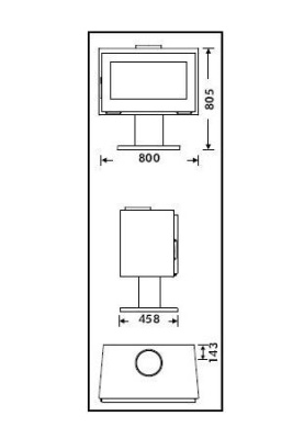 Дровяной камин PANADERO Maja стальной