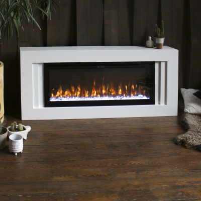 Электрокамин Stockholm 42/BV WT с очагом Saphir 42