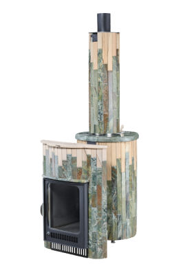  Банная печь Фёрингер Ламель Оптима (Жадеит+"Окаменевшее дерево")